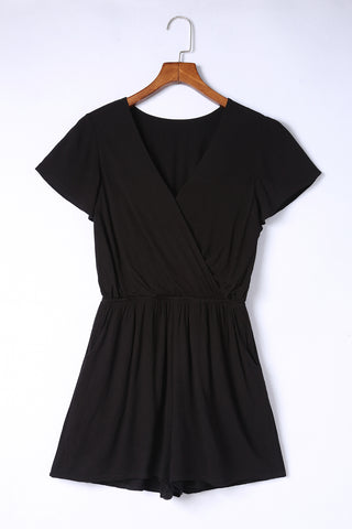 Flutter Sleeve Surplice Romper