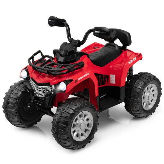 12V Kids Ride On ATV 4 Wheeler with MP3 and Headlights-Red