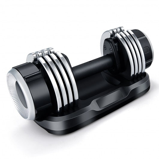 5-in-1 Weight Adjustable Dumbbell with Anti-Slip Fast Adjust Turning Handle