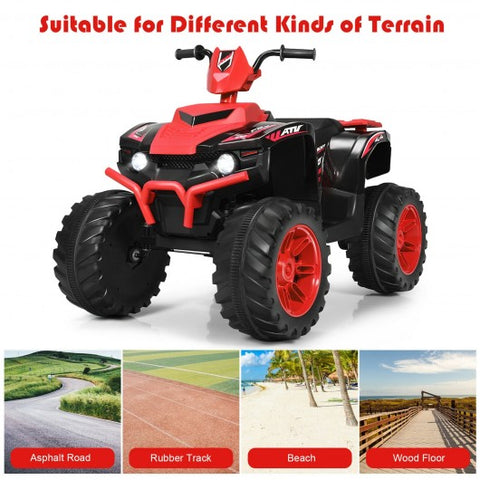 12V Kids 4-Wheeler ATV Quad Ride On Car -Red