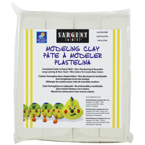 Non-Hardening Modeling Clay, Cream, 1lb.