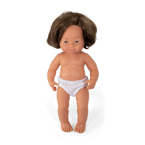 Anatomically Correct 15" Baby Doll, Down Syndrome Caucasian Girl