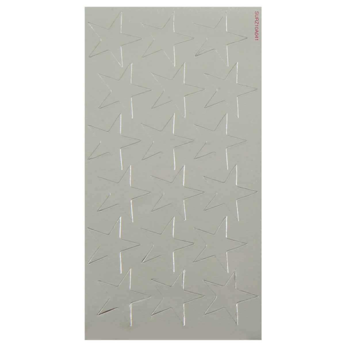 Presto-Stick Foil Star Stickers, 3/4", Silver, Pack of 175