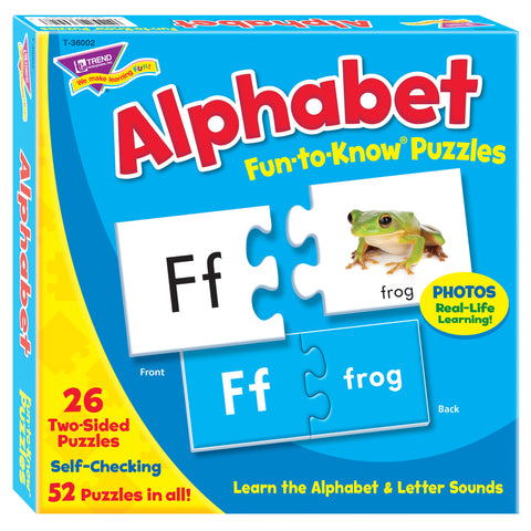 Alphabet Fun-to-Know® Puzzles