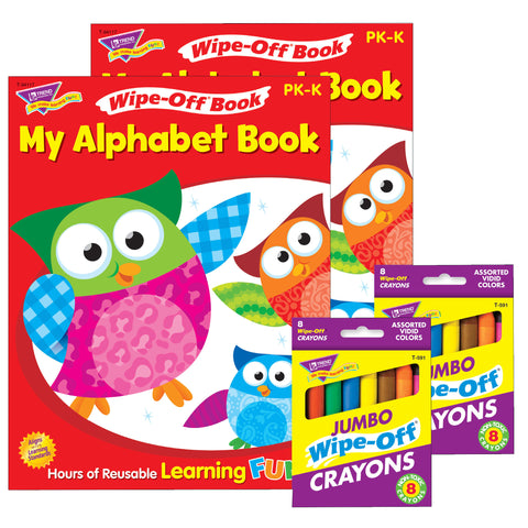 My Alphabet Book and Crayons Reusable Wipe-Off® Activity Set, 2 Sets