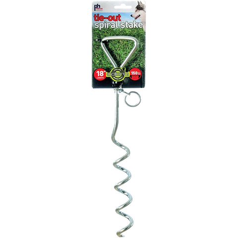 Prevue Pet Products 18 Inch Spiral Tie-out Stake Heavy Duty