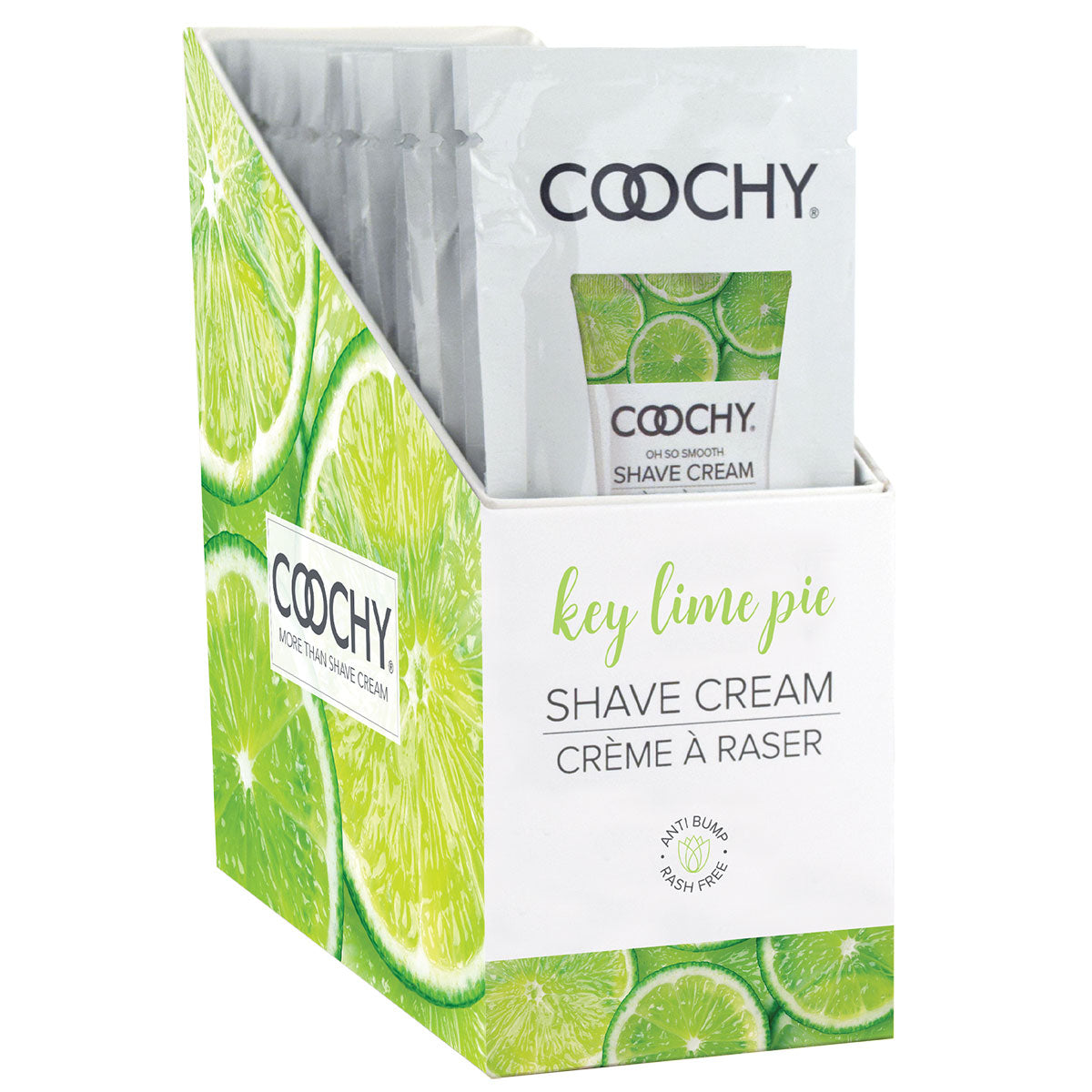 Coochy Shave Cream 15ml 24pc Display - Key Lime Pie