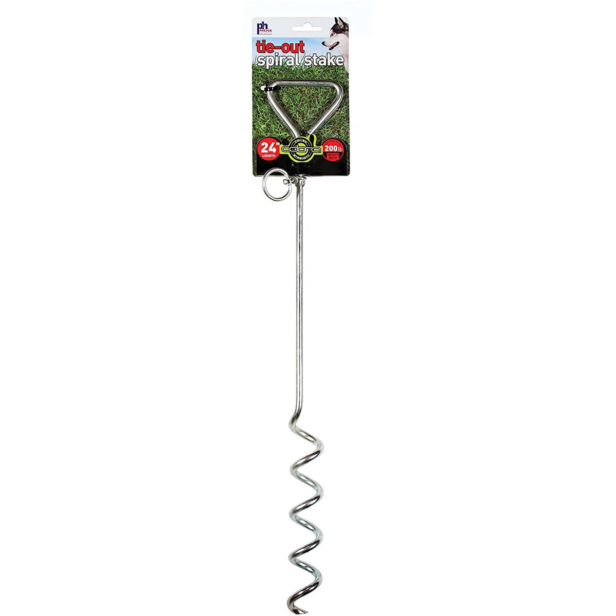 Prevue Pet Products 24 Inch Spiral Tie-out Stake Heavy Duty