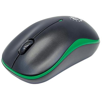 Manhattan 179393 Success Wireless Optical Mouse (green/black)