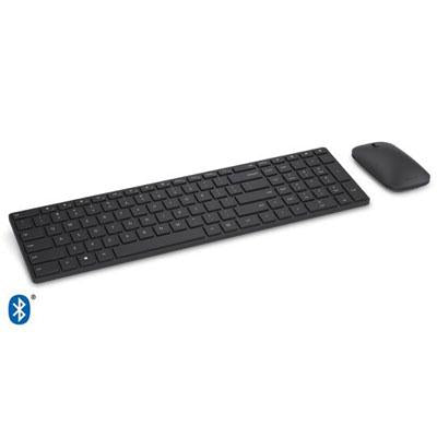 Microsoft Designer Bluetooth Desktop - Wireless Bluetooth Black - Wireless Bluetooth Laser/optical - 1000 Dpi - 3 Button - Scroll Wheel - Qwerty - Black - Mute, Volume Down, Volume Up, Play/pause, Next Page, Previous Page Hot Key(s) - Symmetrical - Aaa -