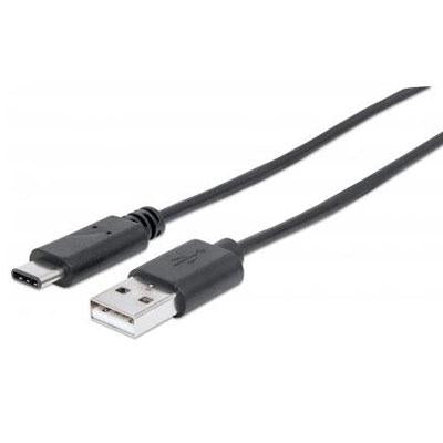 Manhattan 353298 Hi-speed Usb-a Male 2.0 To Usb-c Male Cable, 3ft