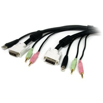 10' 4 In 1 USB DVI KVM Switch