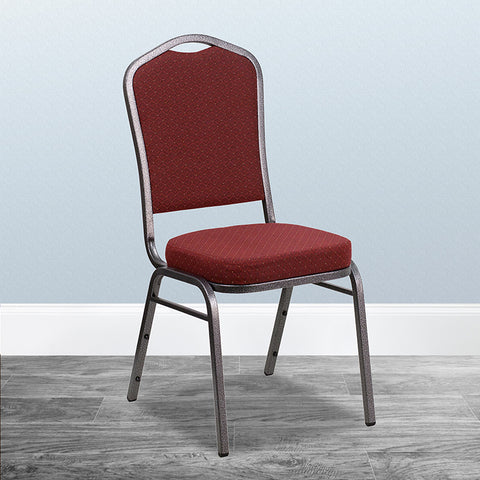 Burgundy Fabric Banquet Chair