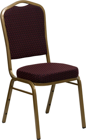 Burgundy Fabric Banquet Chair