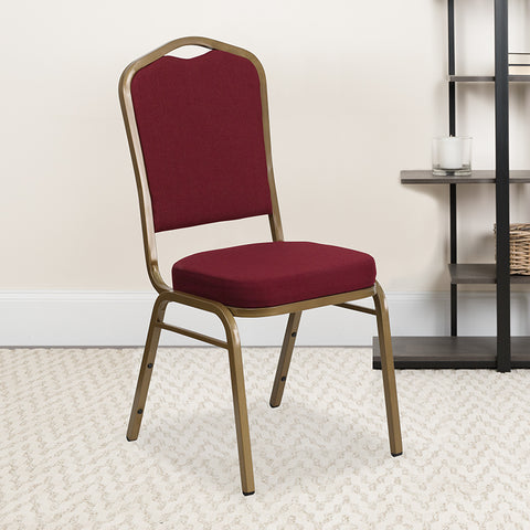 Burgundy Fabric Banquet Chair