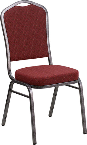 Burgundy Fabric Banquet Chair