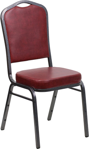 Burgundy Fabric Banquet Chair