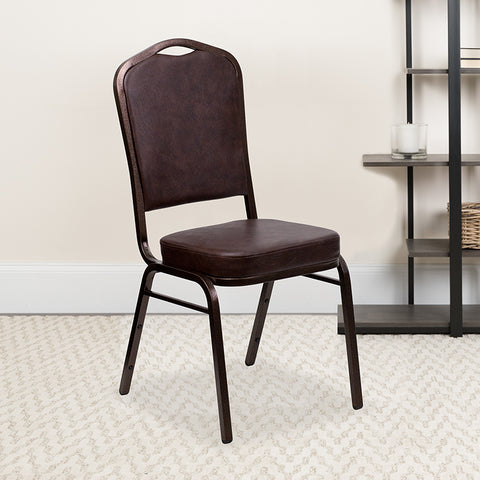 Burgundy Fabric Banquet Chair