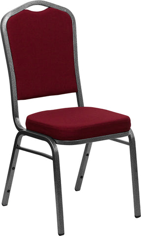 Burgundy Fabric Banquet Chair