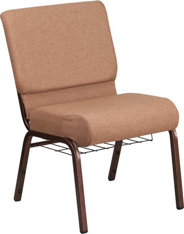 Crimson Fabric Church Chair