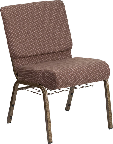 Crimson Fabric Church Chair