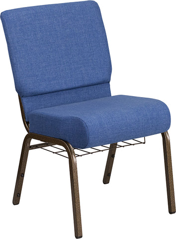 Crimson Fabric Church Chair