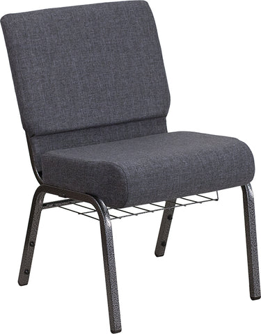 Crimson Fabric Church Chair