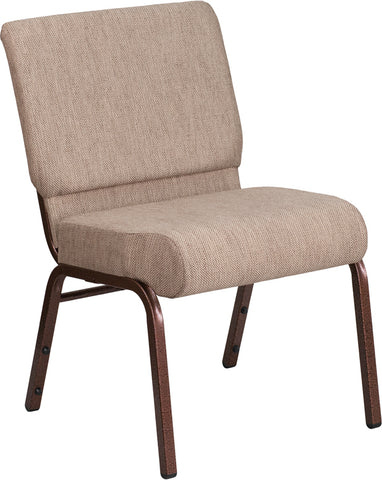 Crimson Fabric Church Chair