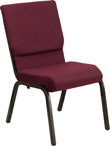 Purple Fabric Church Chair