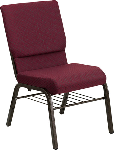 Purple Fabric Church Chair