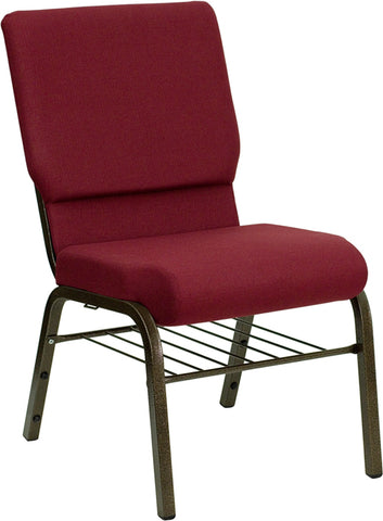 Purple Fabric Church Chair