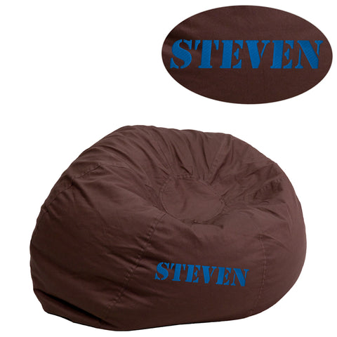 TXT Royal Blue Bean Bag Chair