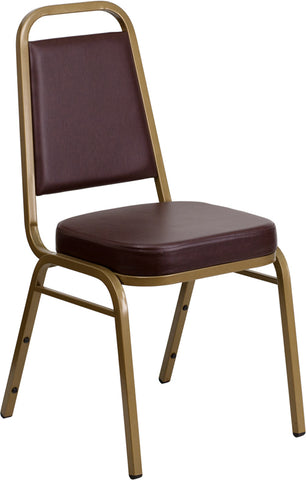 Burgundy Vinyl Banquet Chair