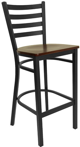 Black Ladder Stool-Wal Seat