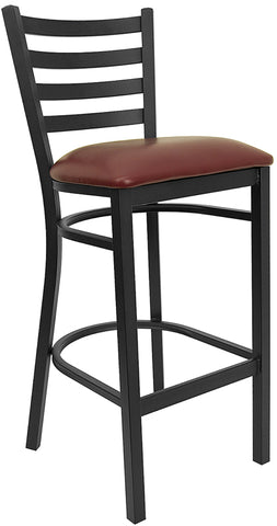 Black Ladder Stool-Wal Seat