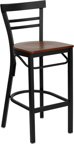 Black Ladder Stool-Wal Seat