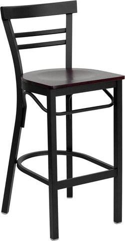 Black Ladder Stool-Wal Seat