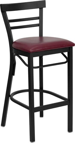 Black Ladder Stool-Wal Seat