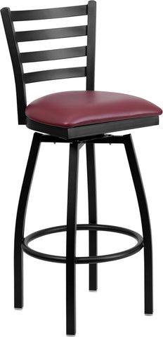 Black Ladder Stool-Wal Seat