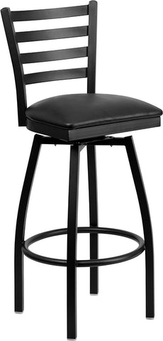 Black Ladder Stool-Wal Seat