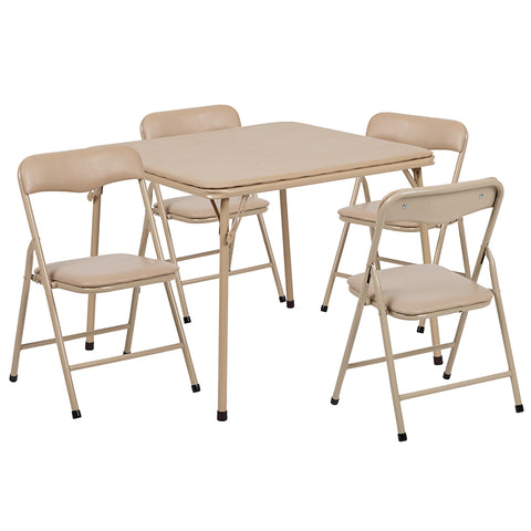 5 PC Kids Folding Table Set