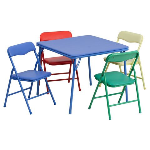 5 PC Kids Folding Table Set