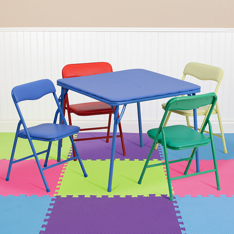 5 PC Kids Folding Table Set