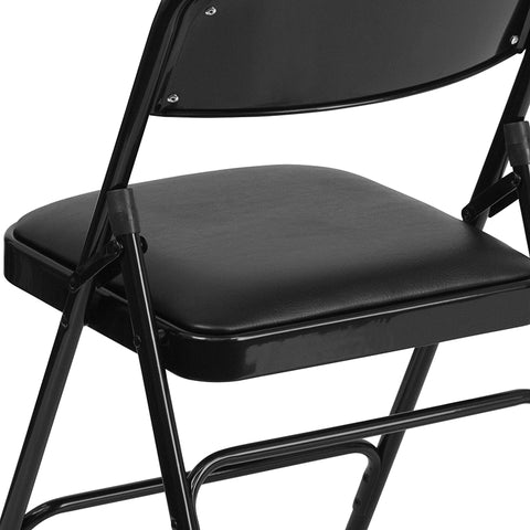 Gray Vinyl Folding Chair