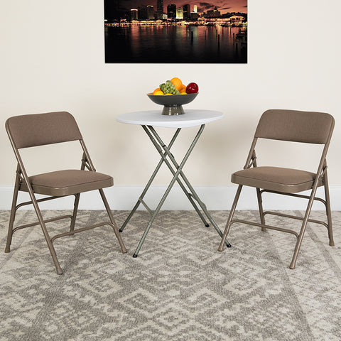 Gray Vinyl Folding Chair