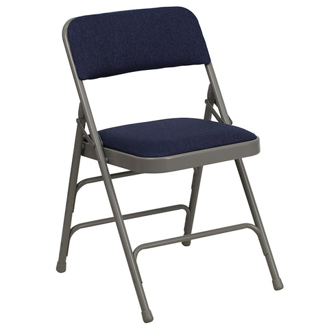 Gray Vinyl Folding Chair