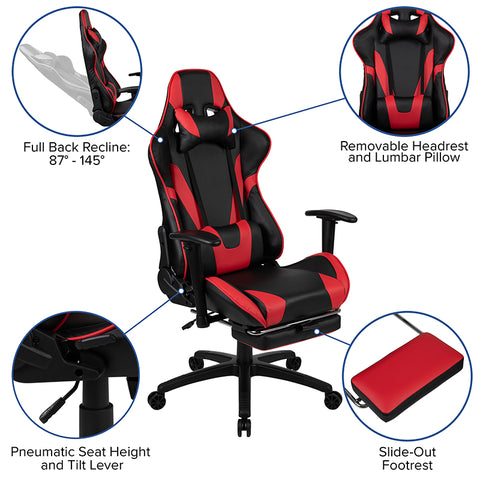 Black Gaming Desk & Chair Set