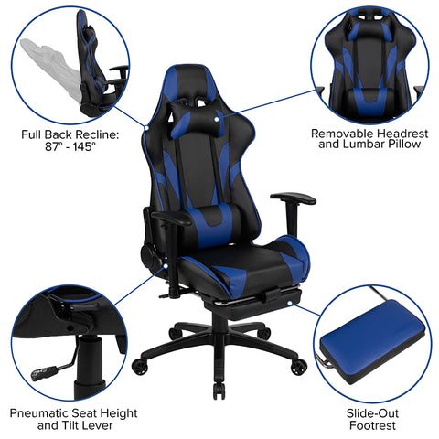 Black Gaming Desk & Chair Set