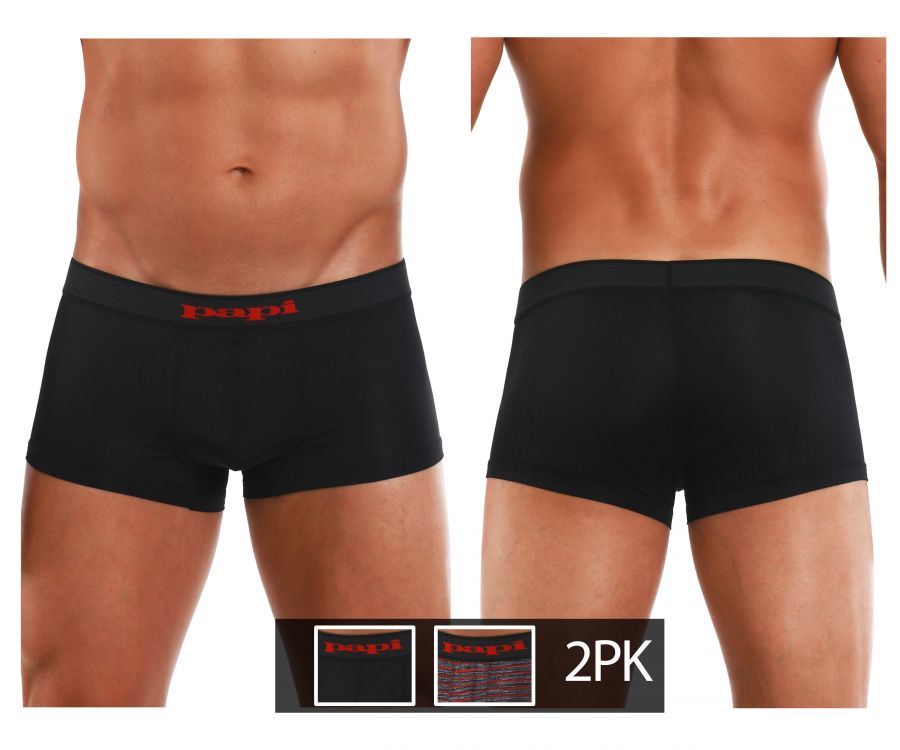 Cool2 2PK Solid-Print Brazilian Trunks