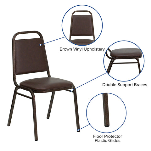 Black Vinyl Banquet Chair